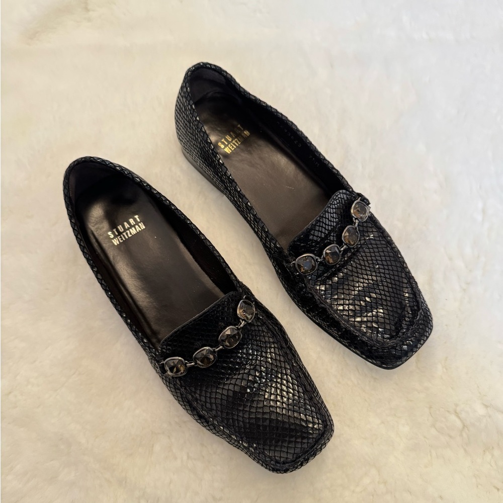 Stuart Weitzman Black Loafers - size 7.5